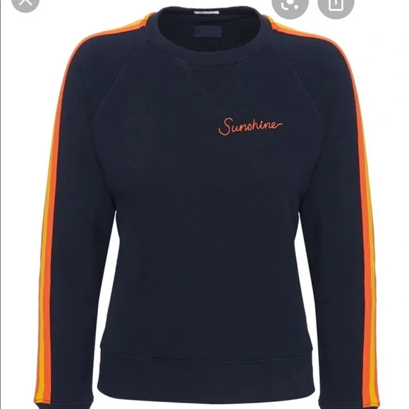 MOTHER The Square (Sweatshirt) in Sunshine - Navy - NWT - Picture 6 of 6